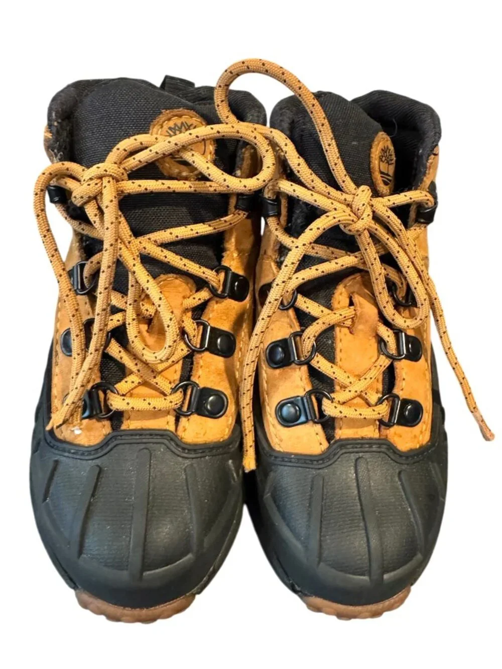 Timberland Toddler Waterproof Boots Kids Size 9 Brown Nubuck Premium Leather EUC